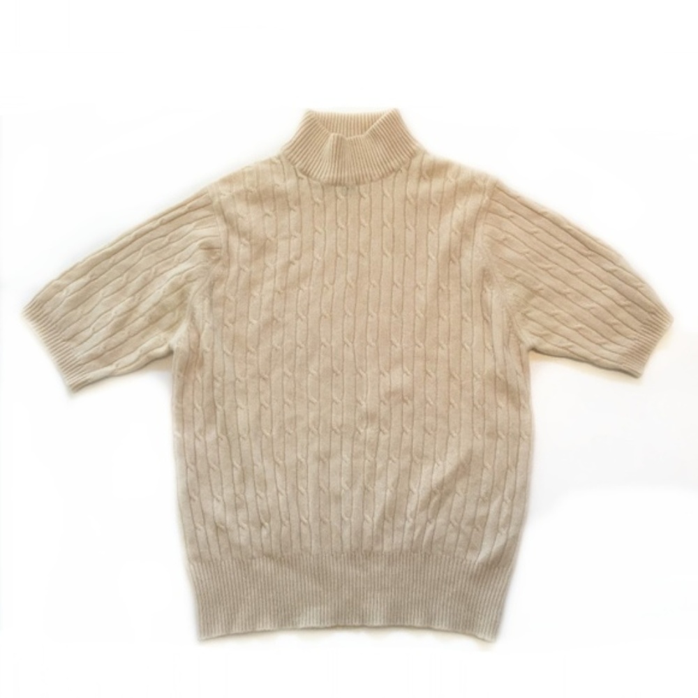 100% Cashmere Mock Neck Sweater